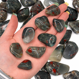African Bloodstone Tumble, Tumbled Bloodstone, African Bloodstone, Polished Bloodstone