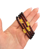 Amber Bracelet - Multi Colored Amber Bracelet - 4-5mm Amber Bracelet - High Quality