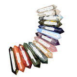 Natural Gemstone Vogel - Double Terminated Crystal Point - Faceted Gemstone Point