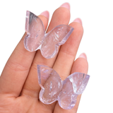 Mini 3D Gemstone Butterfly - Natural Crystal Butterfly - Small Gemstone Butterfly Carving
