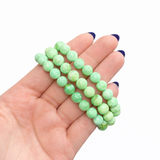 Variscite Bracelet - Round Variscite Bracelet - 8mm Variscite Bracelet - High Quality