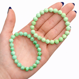 Variscite Bracelet - Round Variscite Bracelet - 8mm Variscite Bracelet - High Quality
