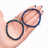 Super Quality Afghanite Bracelet - Round Afghanite Bracelet - 4mm Afghanite Bracelet - UV Reactive