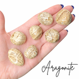 Aragonite Tumbled Stone, Tumbled Aragonite, Pocket Aragonite