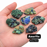ONE Azurite Cluster - Azurite with Malachite - Small Azurite Crystals - China