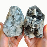 Black Chalcedony with Apophyllite - LEAVE NOTES