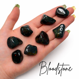 Bloodstone Tumbled Stone, Tumbled Bloodstone, Pocket Bloodstone
