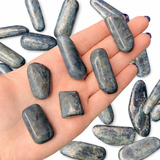 Blue Kyanite Tumbled Stone, Tumbled Blue Kyanite, Polished Blue Kyanite Stick, Healing Blue Kyanite Pocket Stone, T-181