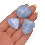 Blue Lace Agate Tumble, Round Blue Lace Agate, Tumbled Blue Lace Agate