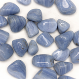 Blue Lace Agate Tumble, Round Blue Lace Agate, Tumbled Blue Lace Agate