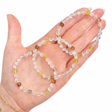 Multi Topaz Bracelet - Topaz Bracelet - 6mm Brown and Blue Topaz Bracelet - High Quality
