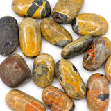 Bumblebee Jasper Tumble, Tumbled Bumblebee Jasper, Healing Bumblebee Jasper