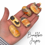 Bumblebee Jasper Tumble, Tumbled Bumblebee Jasper, Healing Bumblebee Jasper