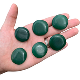 Gemstone Coin - Mini Crystal Worry Stone - Pocket Stone