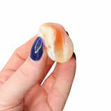 Banded Carnelian, Tumbled Carnelian, Banded Agate, Healing Carnelian