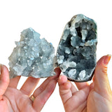 Black Chalcedony with Apophyllite - LEAVE NOTES