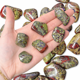 Dragonblood Jasper Tumble, Tumbled Dragon Jasper, Dragonblood Stone
