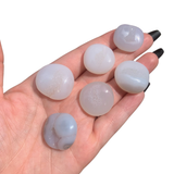 Gemstone Coin - Mini Crystal Worry Stone - Pocket Stone