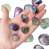 Rainbow Fluorite Tumble, Tumbled Fluorite, Polished Fluorite, Healing Fluorite