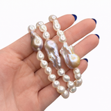 Fresh Water Pearl Bracelet - Purple Pearl Bracelet - 8mm Pearl Bracelet - High Quality