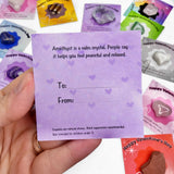 28 Pack Gemstone Valentines - Valentines Crystal Gifts - 5pc Add On