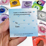 28 Pack Gemstone Valentines - Valentines Crystal Gifts - 5pc Add On