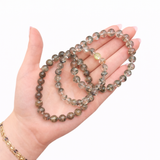 Garden Quartz Bracelet - Lodolite Quartz Bracelet - 8mm Garden Quartz - High Quality