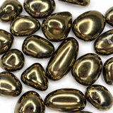 Tumbled Chalcopyrite, Polished Chalcopyrite, Chalcopyrite Tumble, Chalcopyrite Pocket Stone, T-158
