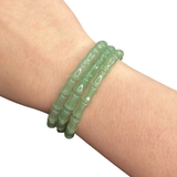 Bamboo Bead Green Aventurine Bracelet - Aventurine Bracelet - Aventurine Bamboo Bracelet - High Quality