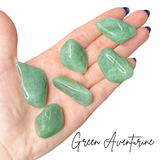 Green Aventurine Tumble, Tumbled Green Aventurine, Pocket Aventurine