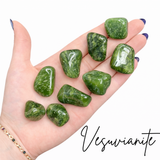 Gem Vesuvianite, Tumbled Vesuvianite, Idocrase, Tumbled Idocrase, T-114