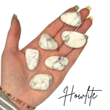 Tumbled Howlite, Howlite Tumbled Stone, Polished Howlite, Howlite Pocket Stone