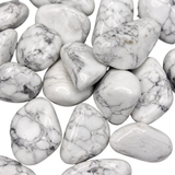 Tumbled Howlite, Howlite Tumbled Stone, Polished Howlite, Howlite Pocket Stone
