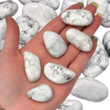 Tumbled Howlite, Howlite Tumbled Stone, Polished Howlite, Howlite Pocket Stone