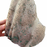 XL Dogtooth Calcite with Malachite - NEW FIND - Hubei, China - Pyrite and Malachite Inclusions - #1