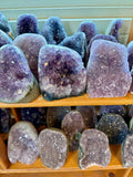 Cut Base Amethyst Cluster - Polished Cut Base Amethyst - Rainbow Amethyst Cluster