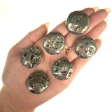 Gemstone Coin - Mini Crystal Worry Stone - Pocket Stone