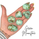 Green Moonstone Tumble, Garnierite Tumble, Tumbled Green Moonstone, Tumbled Garnierite