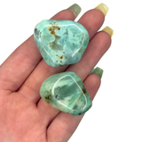 Green Moonstone Tumble, Garnierite Tumble, Tumbled Green Moonstone, Tumbled Garnierite