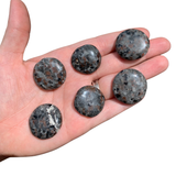 Gemstone Coin - Mini Crystal Worry Stone - Pocket Stone