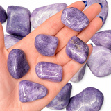 Lepidolite Tumbled Stone, Light Lepidolite Tumble, Pocket Lepidolite Stone, Tumbled Lepidolite