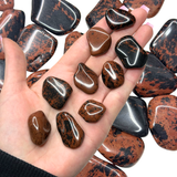 Mahogany Obsidian, Red Obsidian, Tumbled Mahogany Obsidian