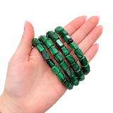 Malachite Cylinder Bracelet - Malachite Bracelet - High Quality