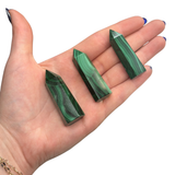 Polished Malachite Small Point - Small Malachite Point - Congo Malachite
