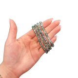 Quality Moss Agate Bracelet - Green Moss Agate Bracelet - 5mm Mossy Agate - High Quality