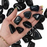 Black Onyx Tumble, Tumbled Black Onyx, Healing Black Onyx, Smooth Black Onyx Tumbled Stone, T-167