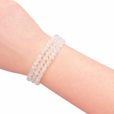 NEW Madagascar Moonstone Bracelet - Orange and Blue Moonstone Bracelet - 5mm Rainbow Moonstone - High Quality