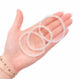NEW Madagascar Moonstone Bracelet - Orange and Blue Moonstone Bracelet - 5mm Rainbow Moonstone - High Quality