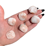 Gemstone Coin - Mini Crystal Worry Stone - Pocket Stone