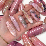 QUALITY Pink Opal Stick, Tumbled Pink Opal, Pink Opal Tumbled Stick, Pocket Pink Opal
